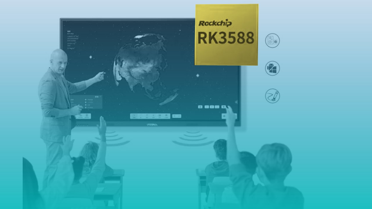 Equipado con RK3588, liberación inteligente de pantalla grande, para acelerar la transformación digital de la industria de la educación