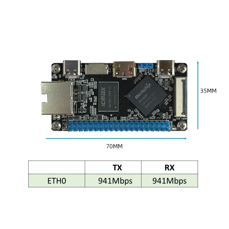 Computadora de placa única SBC RK3566 de bolsillo