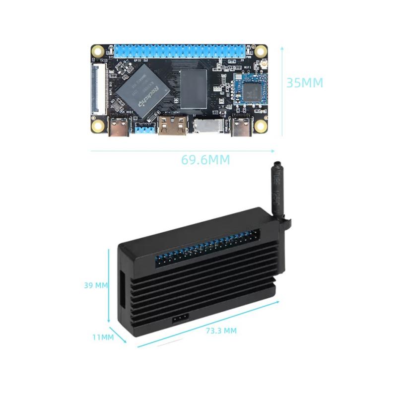 Computadora de placa única RK3566 de bolsillo con funcionalidad WiFi