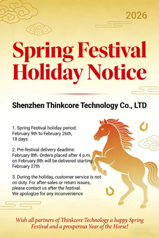 Aviso de vacaciones del Festival de Primavera